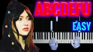 GAYLE - abcdefu | EASY Piano - Hands Tutorial