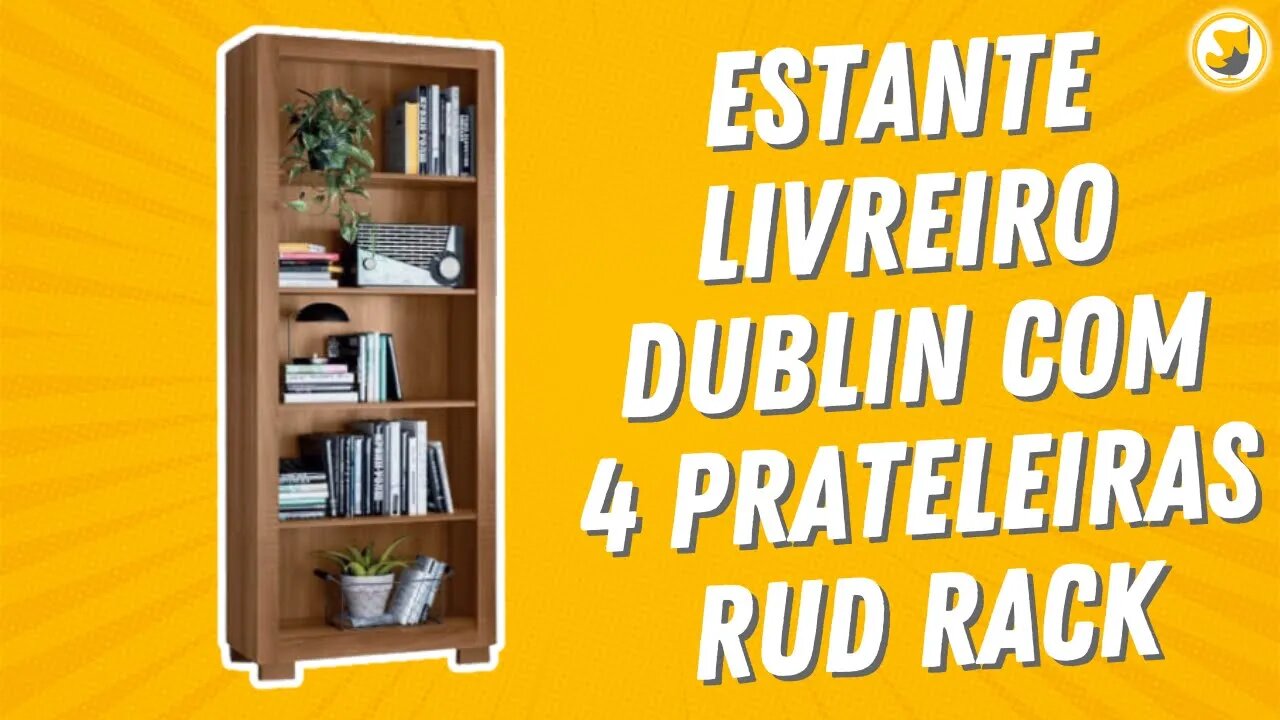 Estante Livreiro Dublin com 4 Prateleiras Rud Rack