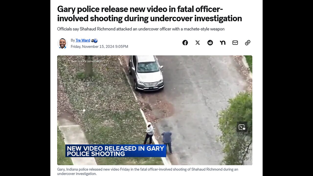 Gary police release new video in fatal officer-involved shooting during undercover investigation