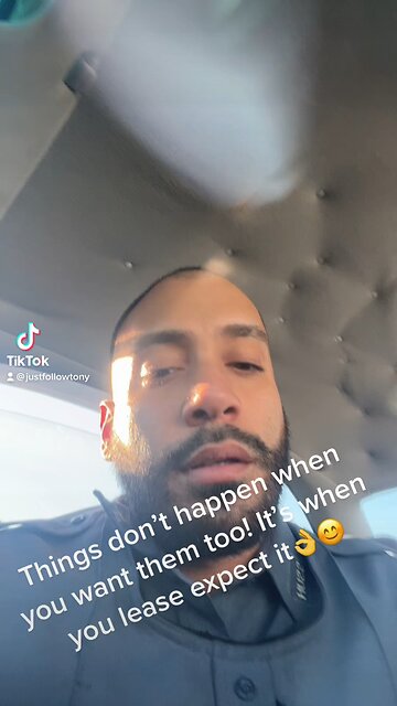 Things don’t happened when you want them too it’s when you least expect it!