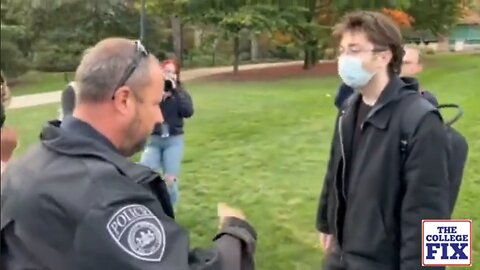 Masked leftists FAFO around and find out with cops after attack