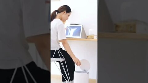 Smart Bathroom Trash Can Electronic Kitchen Trash Bin Waterproof Smart Home Dustbin Kitchen #shorts