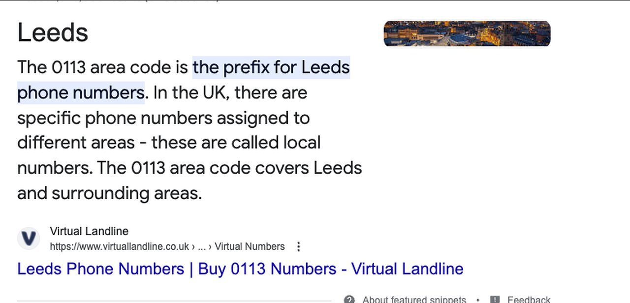 LEEDS NOT IN SERVICE