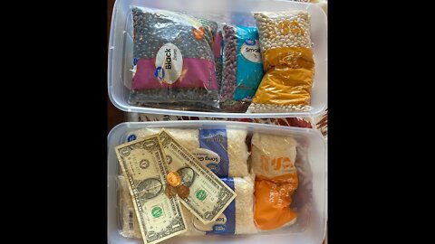 Build up your food supplies/reserves/food pantry for $2.04 per day.