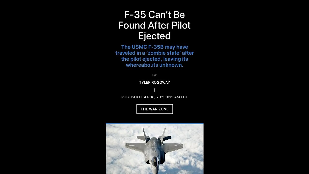 Missing F35?? REALLY??