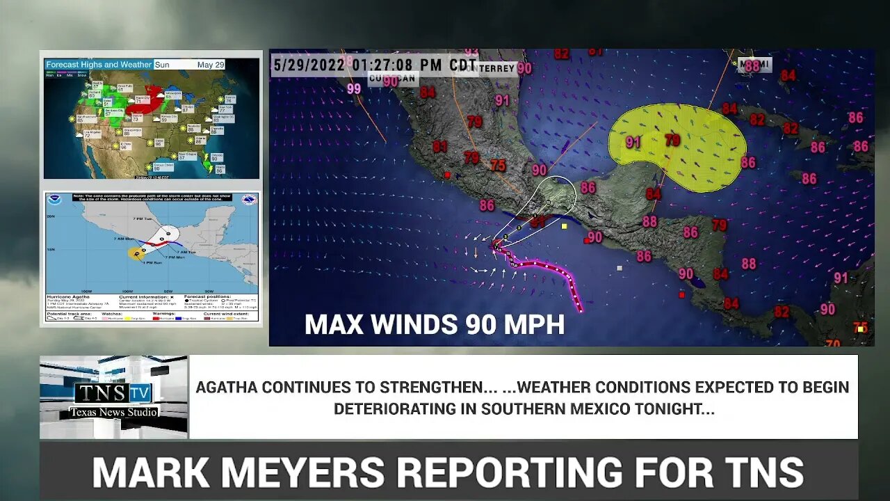 Hurricane Agatha is "rapidly intensifying" and Could Strike Southern Mexico Monday as a Strong Cat 2