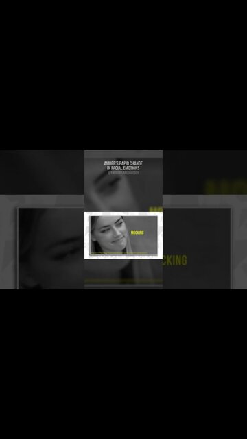 Amber Heard's SUDDEN change in facial emotions - #shorts