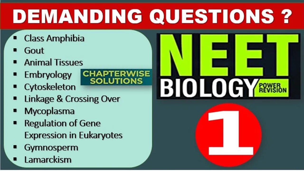 NEET BIOLOGY | Part - 1