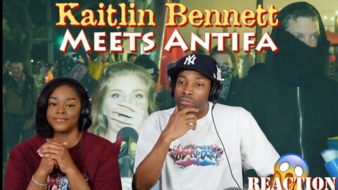 Is this what they do? 🤷🏽‍♀️Kaitlin Bennett Meets Antifa {Reaction} | Asia and BJ React