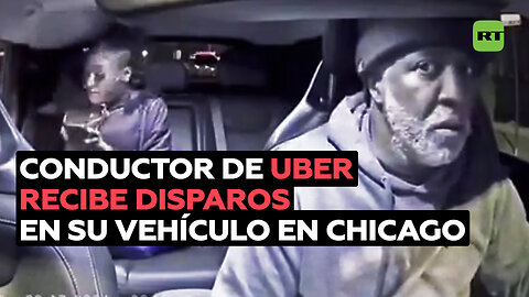 Conductor de Uber huye después de que le disparen el coche