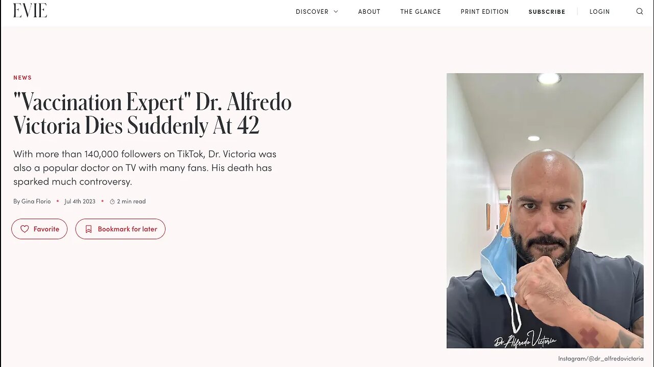 Dr Alfredo Votiroa, Um Medico Saudavel, MORRE AOS 42 ANOS, ENQUANTO DORMIA