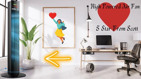 Unboxing: Tower Fan, PARIS RHÔNE 36”70° Oscillating Fan, 9 Modes, 3 Speeds, LED Display, 12H Timer