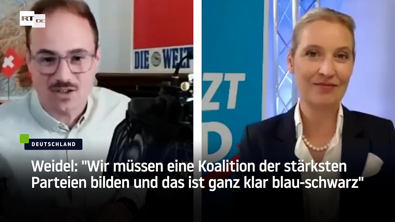 Weidel: "Wir müssen eine Koalition der stärksten Parteien bilden und das ist ganz klar blau-schwarz"