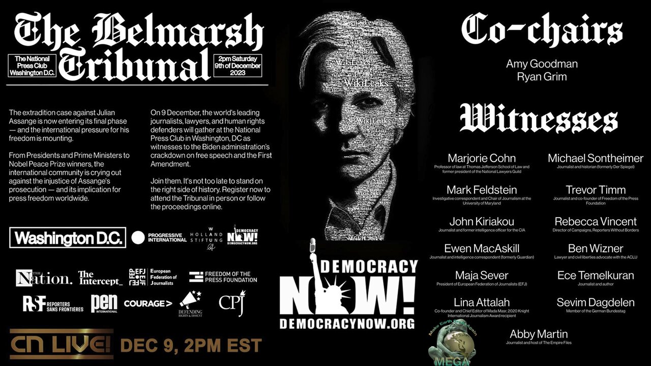 ASSANGE BELMARSH TRIBUNAL - National Press Club, Washington DC - December 9, 2023