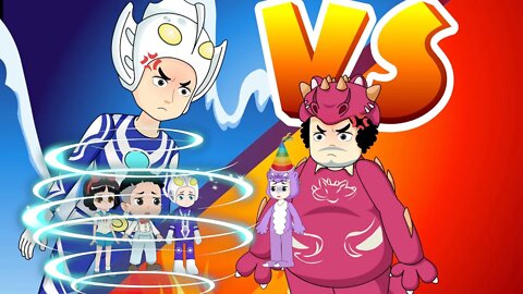 白雪公主和奥特曼与小怪兽的生日派对！