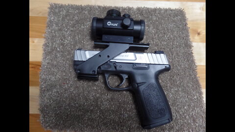 S & W SD9VE W/Red Dot At 45 Feet