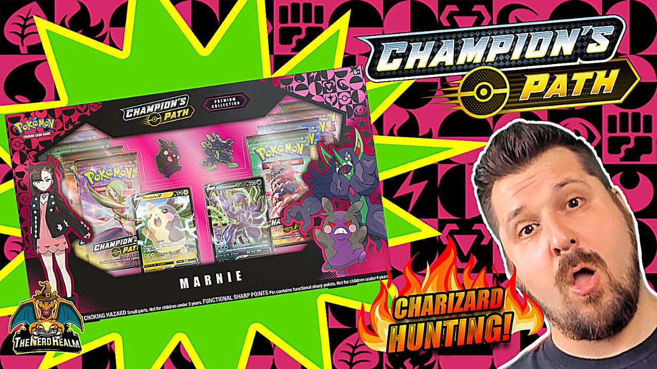 Champion's Path Marnie Premium Collection | Charizard Hunting | Pokemon Cards Opening