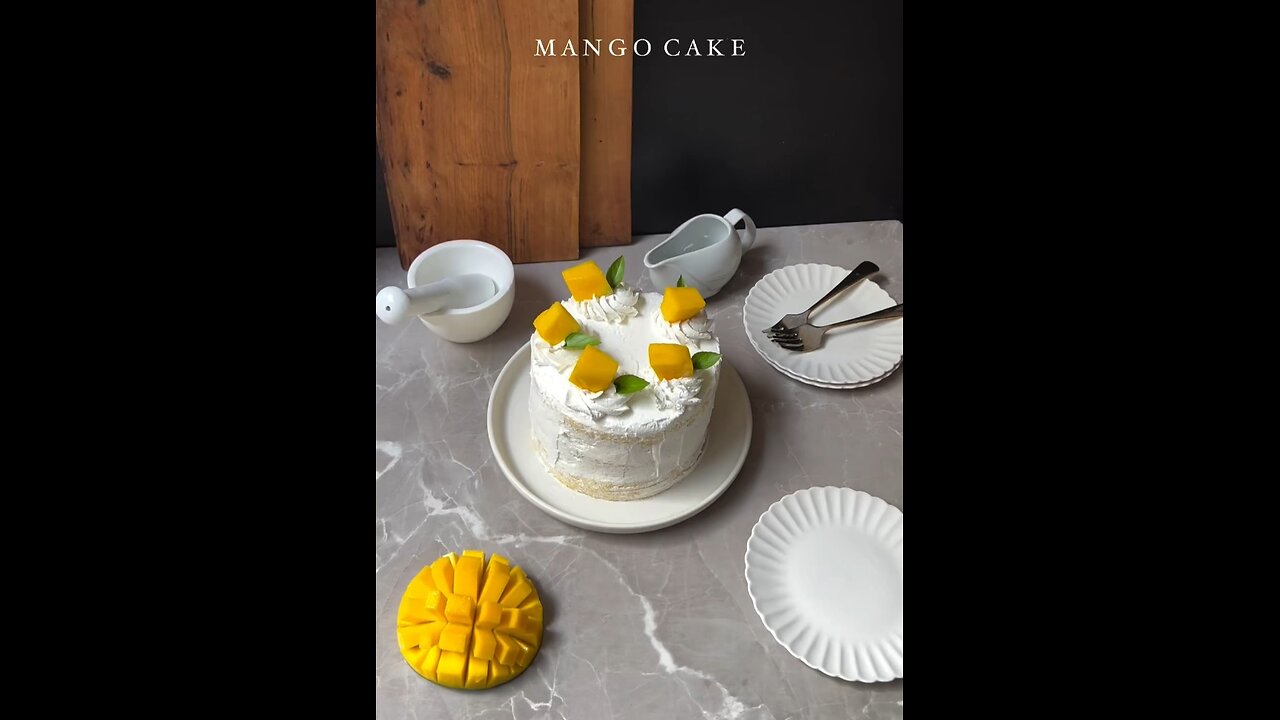 #delicious mango cake🥭🍰