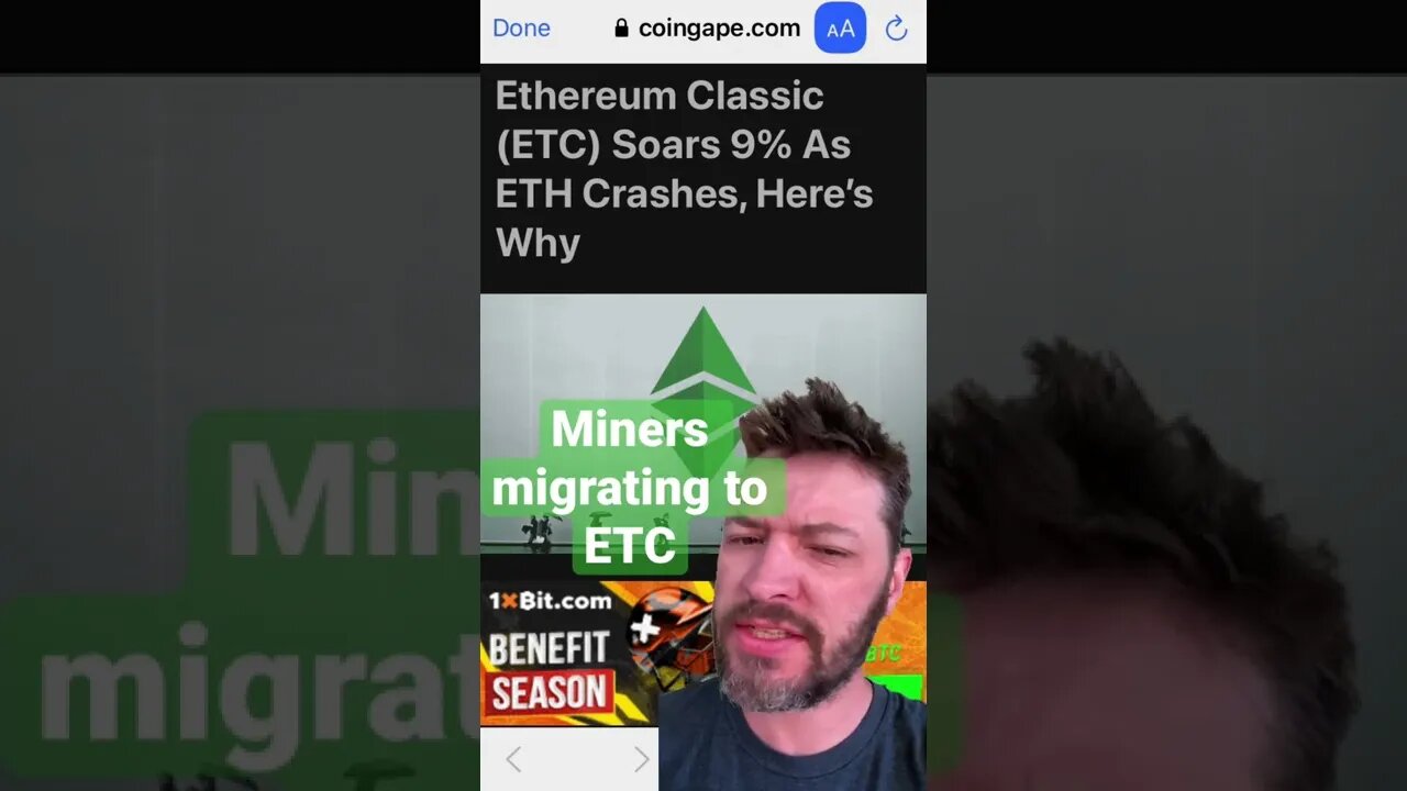 Ethereum Classic defying the market.
