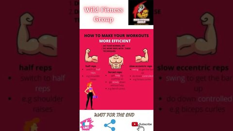 🔥How to make your workouts more efficient🔥#shorts🔥#wildfitnessgroup🔥11 April 2022🔥