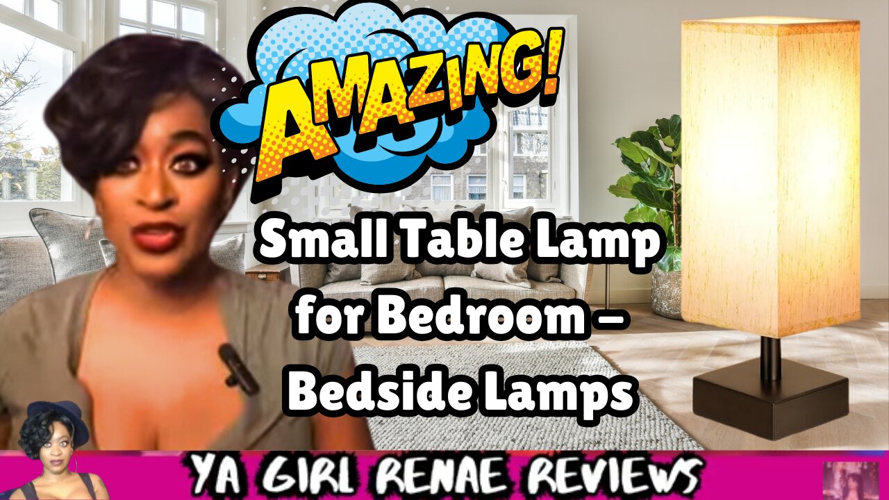 Small Table Lamp for Bedroom - Bedside Lamps for Nightstand,