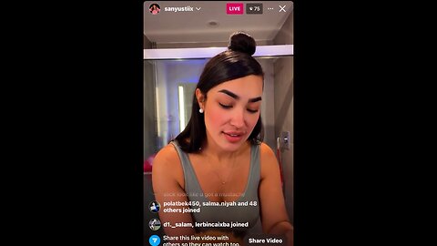 Sanyustixx instagram live