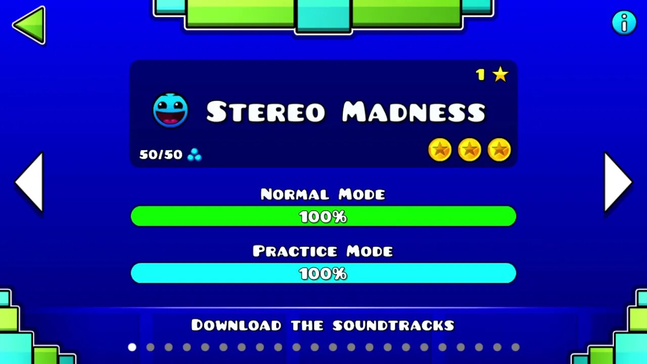 Geometry Dash - Stereo Madness All Coins!