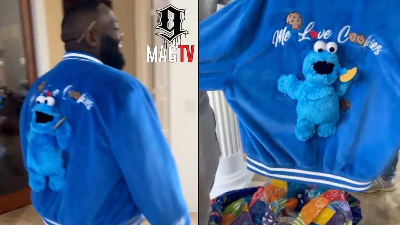 Rick Ross Gets The 1st Talking Cookie Monster Jacket For His 46th B-Day! 😭