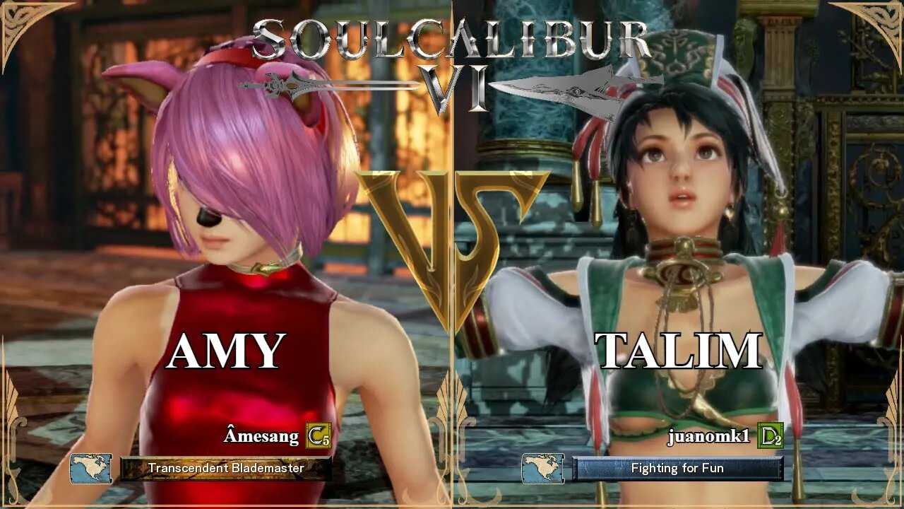 Amy (Âmesang) VS Talim (juanomk1) (SoulCalibur™ VI: Online)