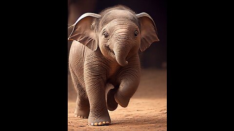 cute baby elephant