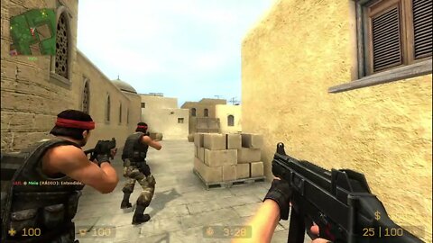 Counter Strike Source Dust 2 Bots #6 Just Only SMGs