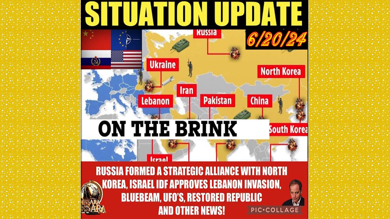 SITUATION UPDATE 6/20/24 - NFauci Testifies To Congress, Nato At War W/Russia, Israel & Hezbollah