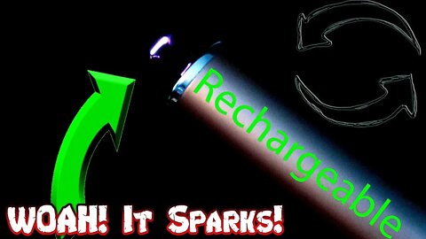 Long USB Rechargeable Lighter Unboxing & Test Video - Amazon Product Review