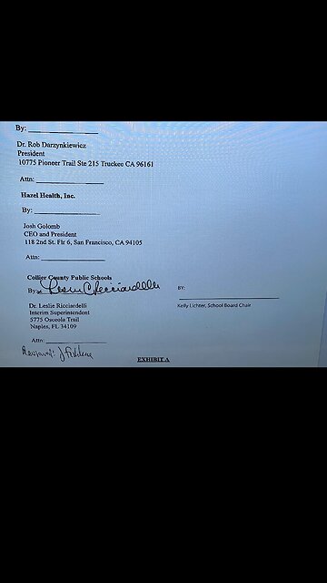 Signed Contract by Collier County's School board Superintendent denied by Parents