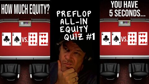 POKER PREFLOP ALL-IN EQUITY #1