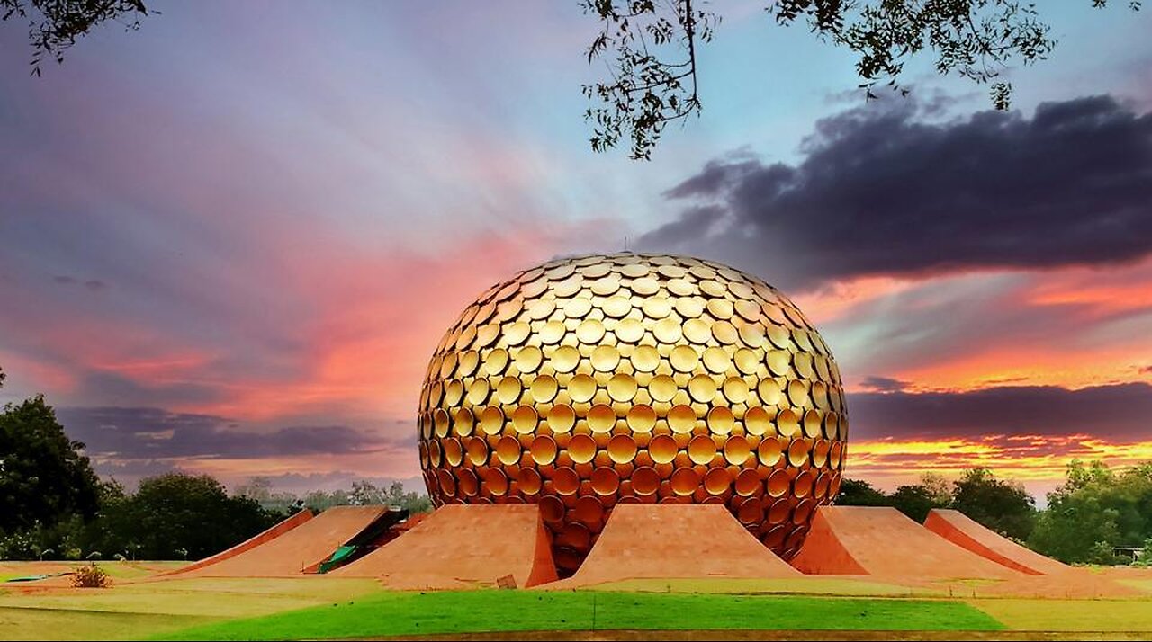 Matrimandir Temple in Auroville - India