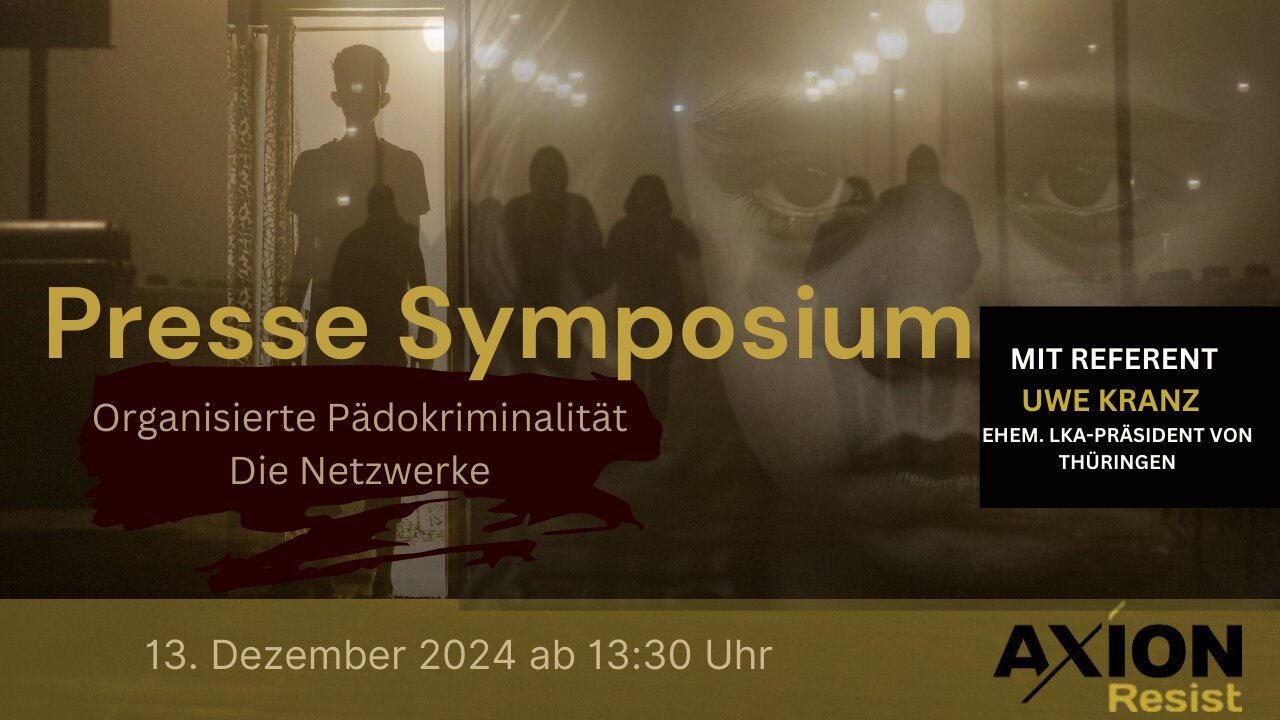 Presse-Symposium am 13. Dezember 2024 ab 13:30 Uhr mit Uwe Kranz ehem. LKA Präsident Thüringen