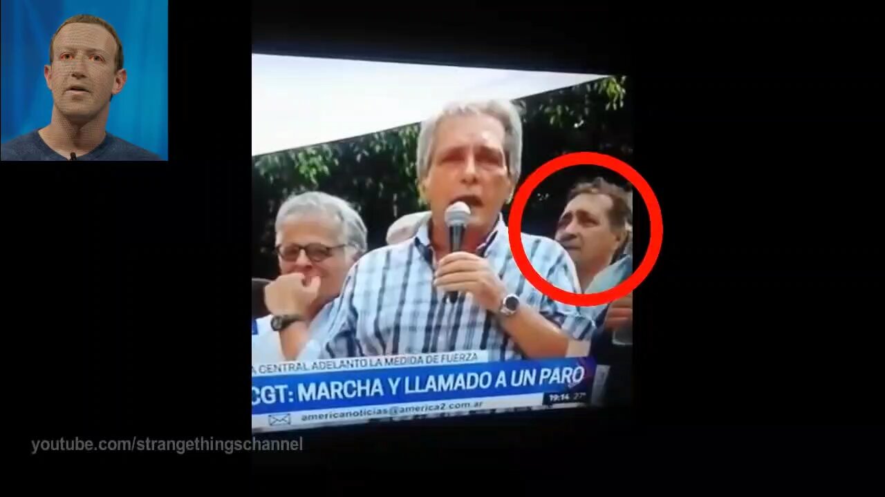 Reptilian body guard protects President Alberto Fernández of Argentina