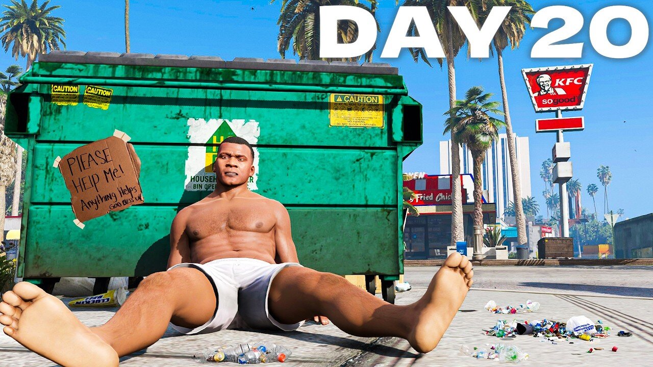 I spent 100 days in REALISTIC GTA 5!