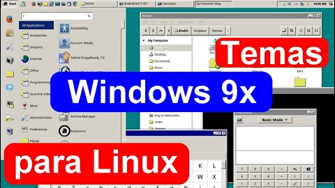 Temas Windows 9x para Linux. Como deixar o Linux parecido com Windows.