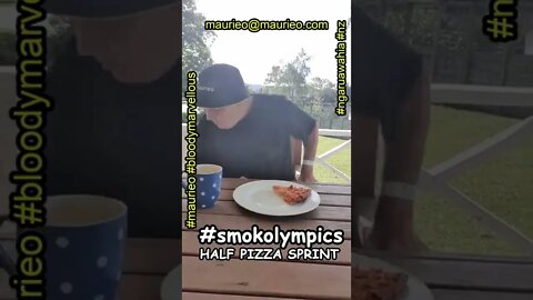 #maurieo #shorts #smokolympics HALF PIZZA SPRINT HEATS