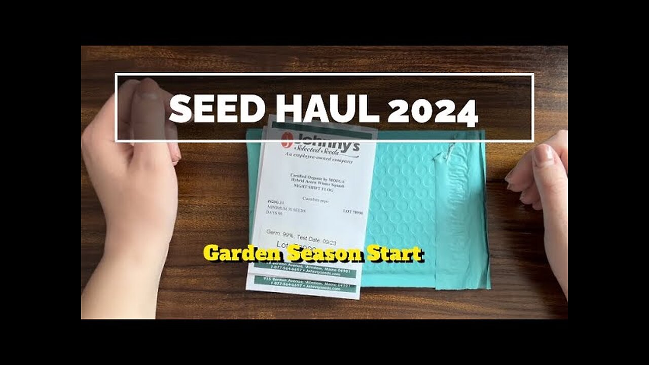 Seed Haul 2024!|The Garden Season Starts Now!