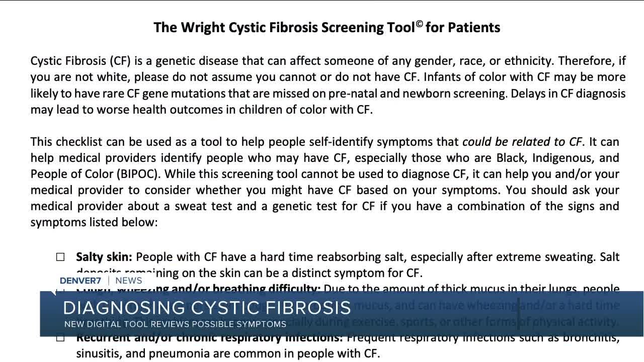 New tool helps screen for cystic fibrosis