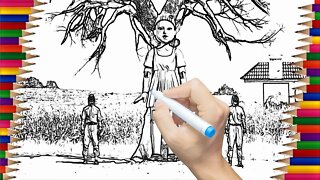 Como Desenhar Cenas do Filme Round 6|How to Draw Scenes from Round 6 Movie|Desenhos Irados Nº28|2021