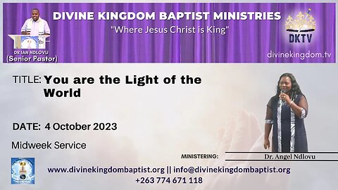 You are the Light of the World | Dr. Angel Ndlovu | 4 October 2023