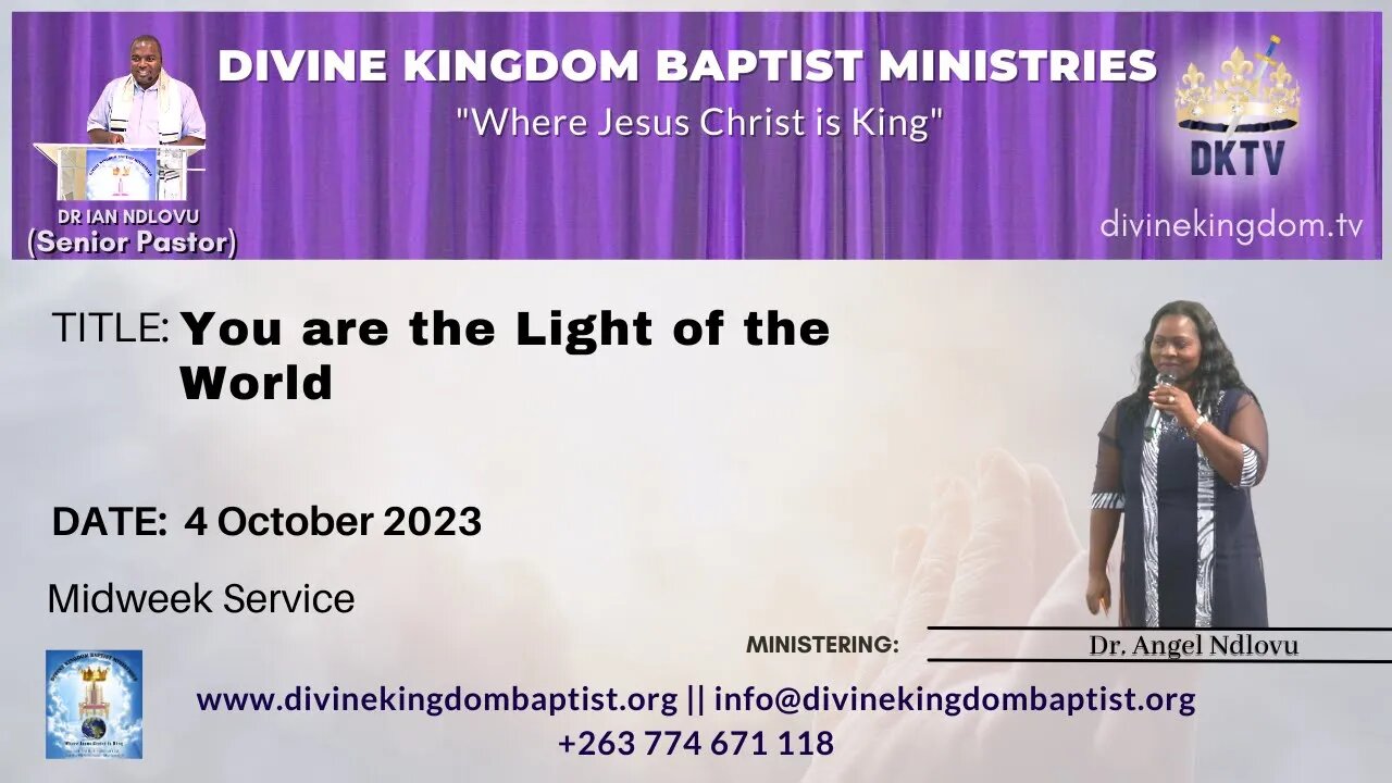 You are the Light of the World | Dr. Angel Ndlovu | 4 October 2023