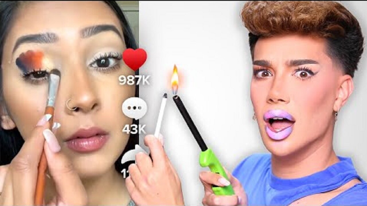 TRYING THE WORST TIKTOK MAKEUP HACKS YET!