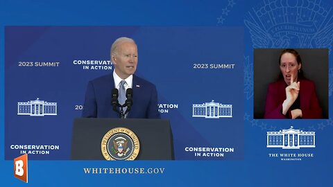 LIVE: President Biden delivering remarks at Conservation in Action Summit...