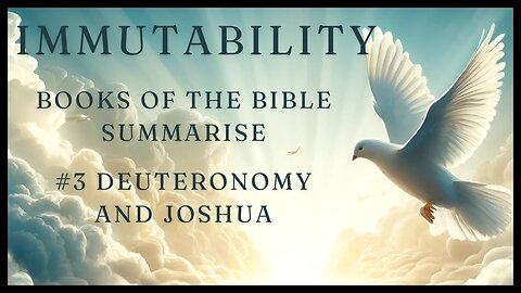 Books of the Bible Summarise: #3 Deuteronomy and Joshua