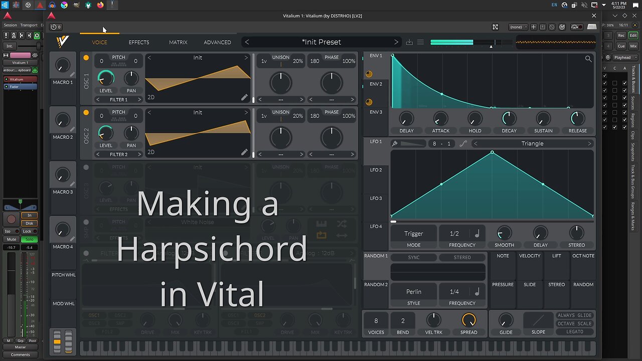 Strange World: Making a Harpsichord Sound in Vital